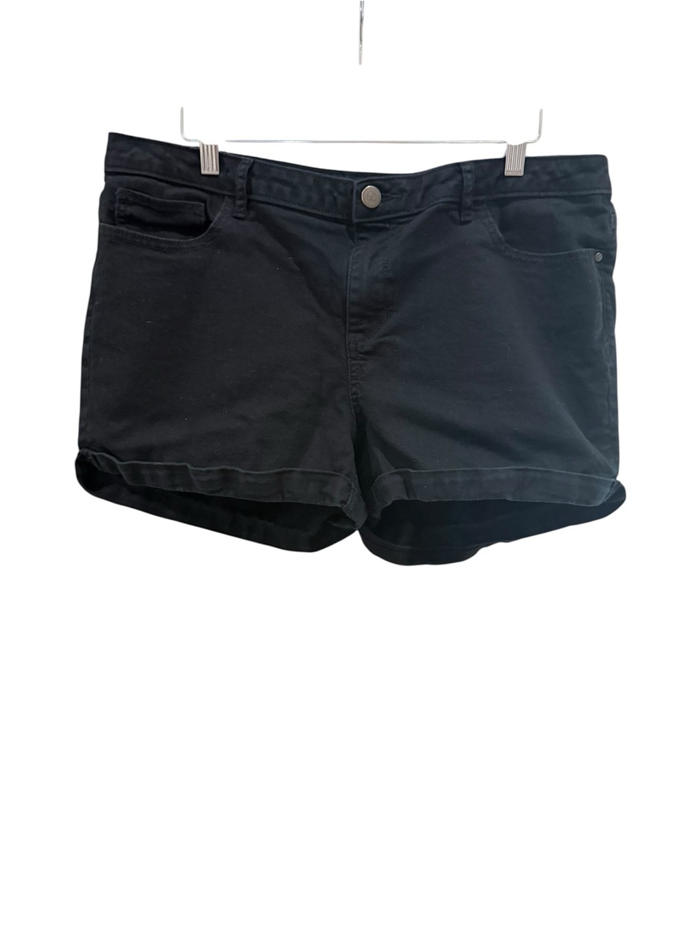 Lauren Conrad LC Black Rolled Hem Stretch Shorts Women’s 16